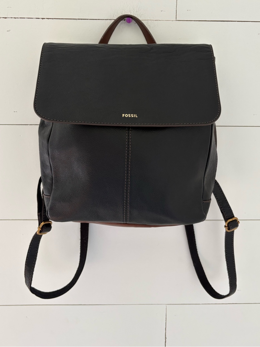 Fossil Claire Leather Backpack